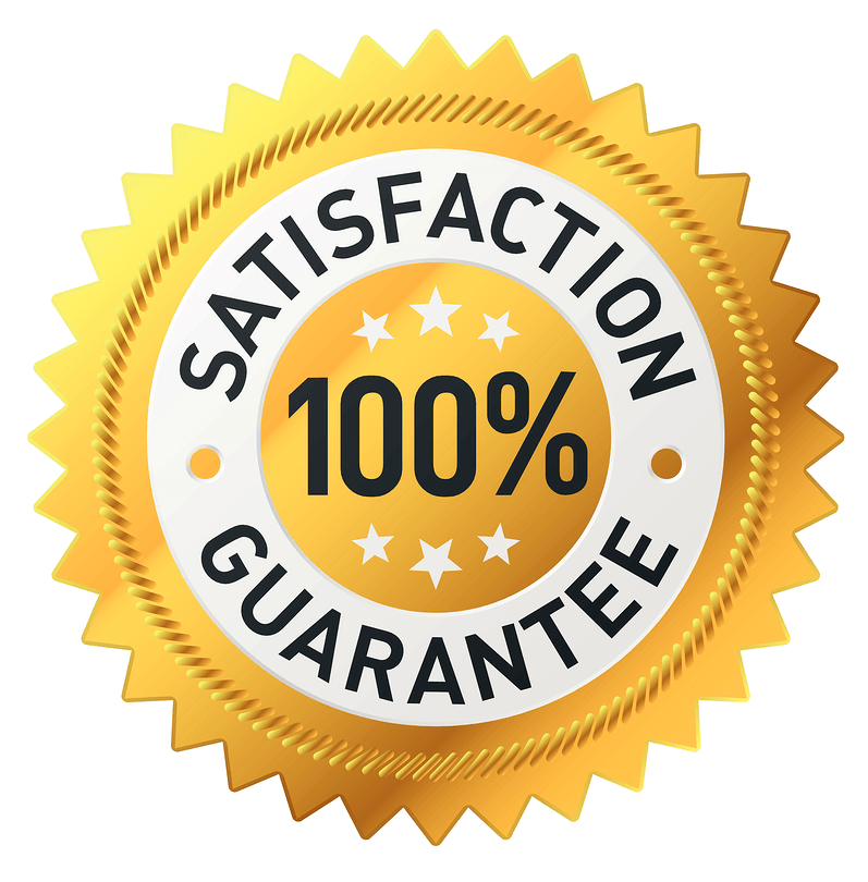 100% Satisfaction Guarantee seal